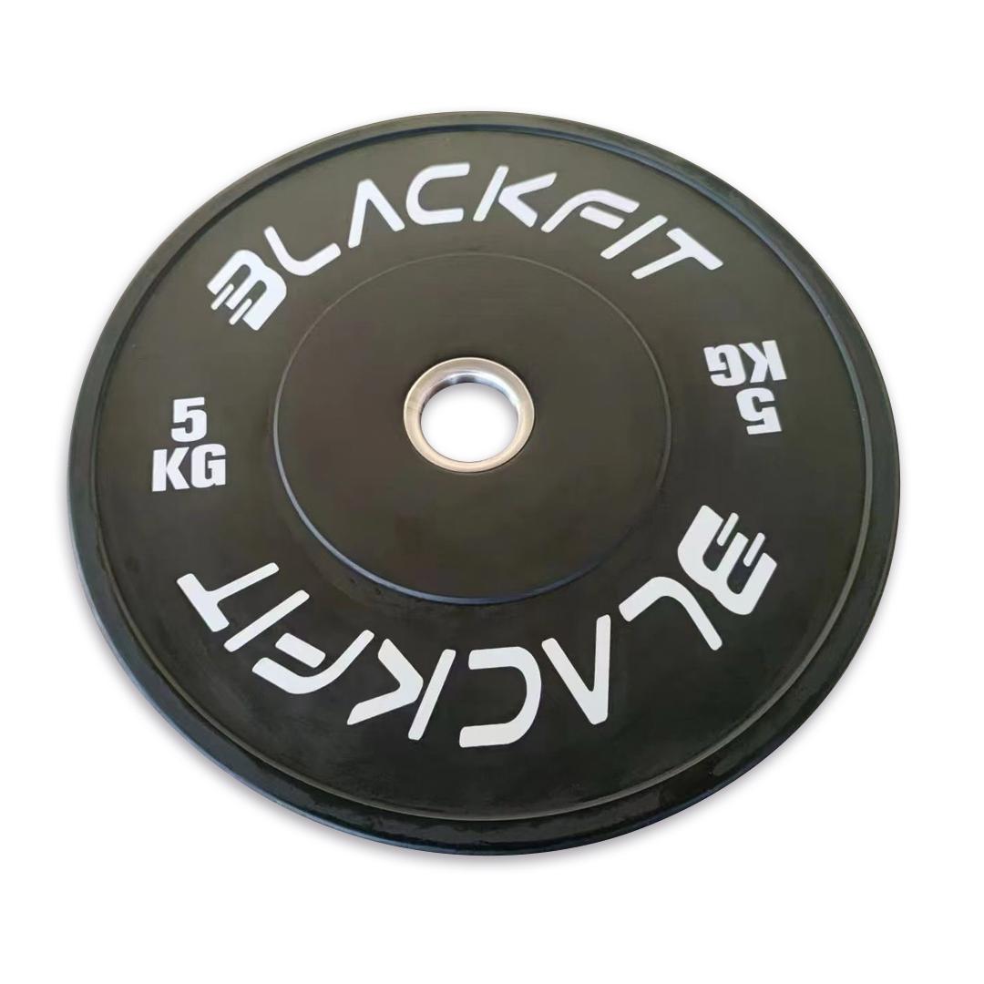 Pack de 100 kilos de Bumpers con letras de colores Blackfit.
