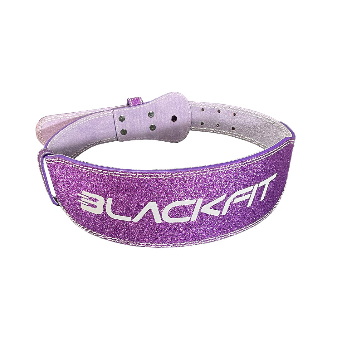 Cinturón de entrenamiento morado con brillantes BlackFit