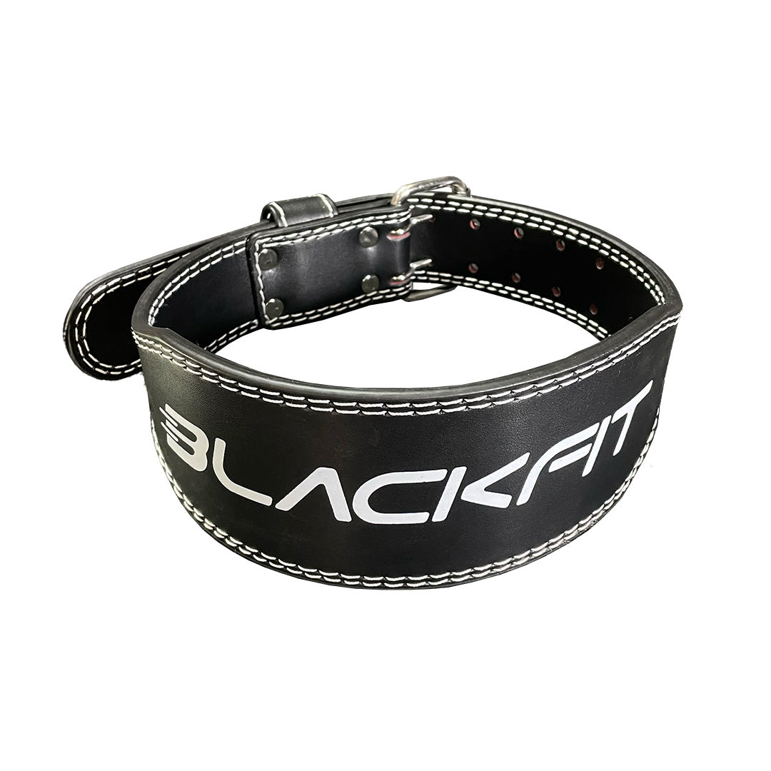 Cinturón de entrenamiento de cuero negro BlackFit