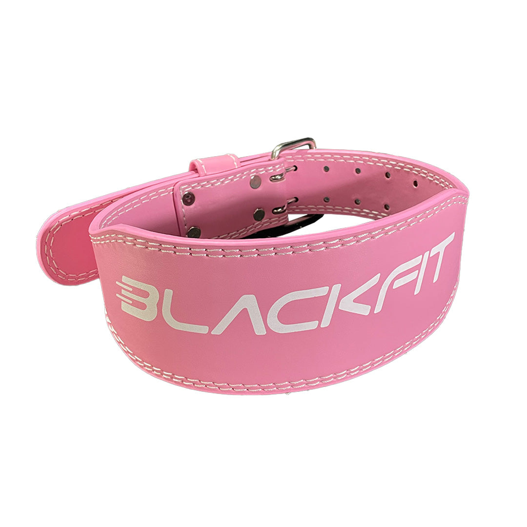 Cinturón de entrenamiento de cuero rosa BlackFit