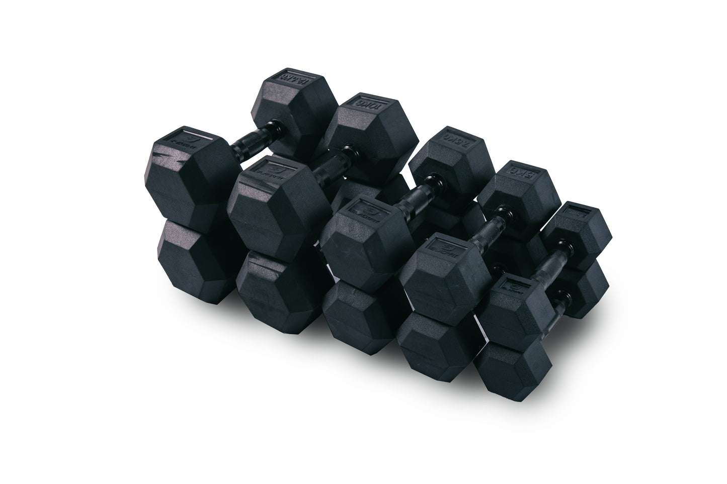 Set de mancuernas hexagonales BlackFit